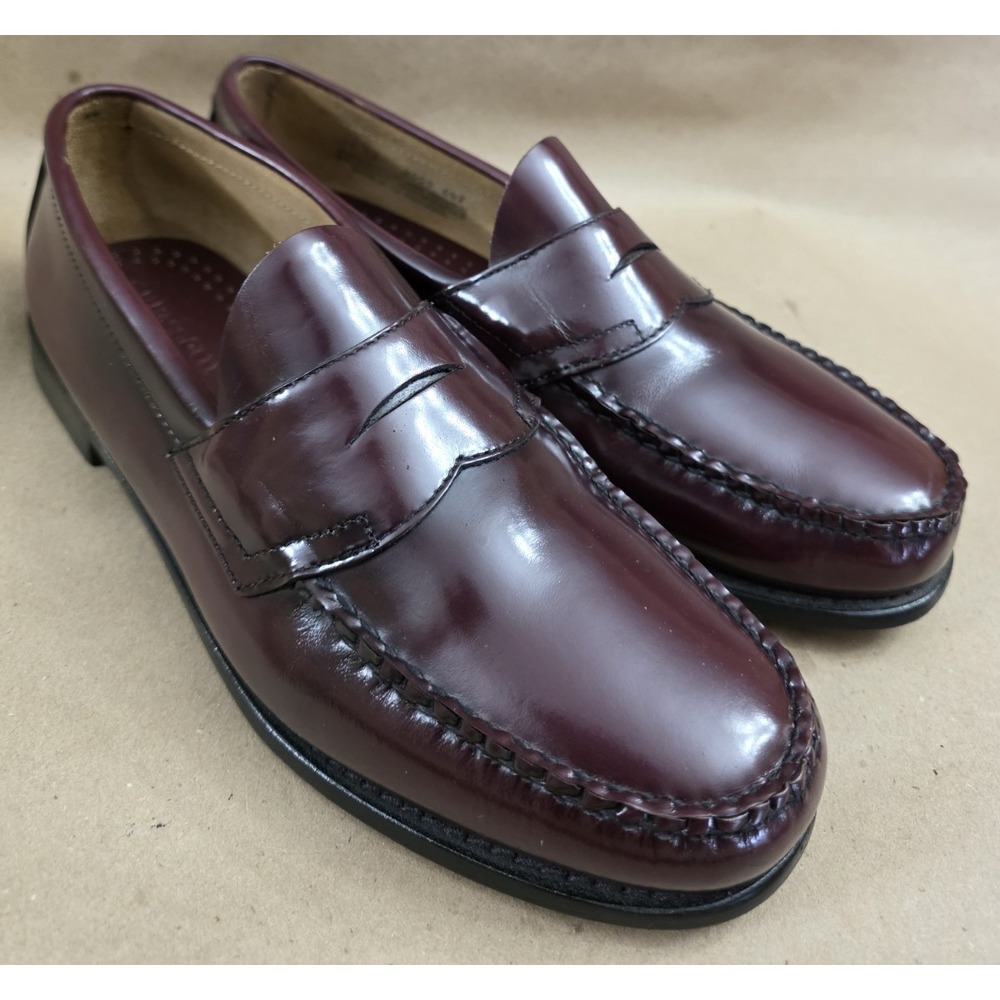 GH Bass Classic (Sz 12 EE)  Weejuns Men's Penny Loafer Shoes Burgundy Leather